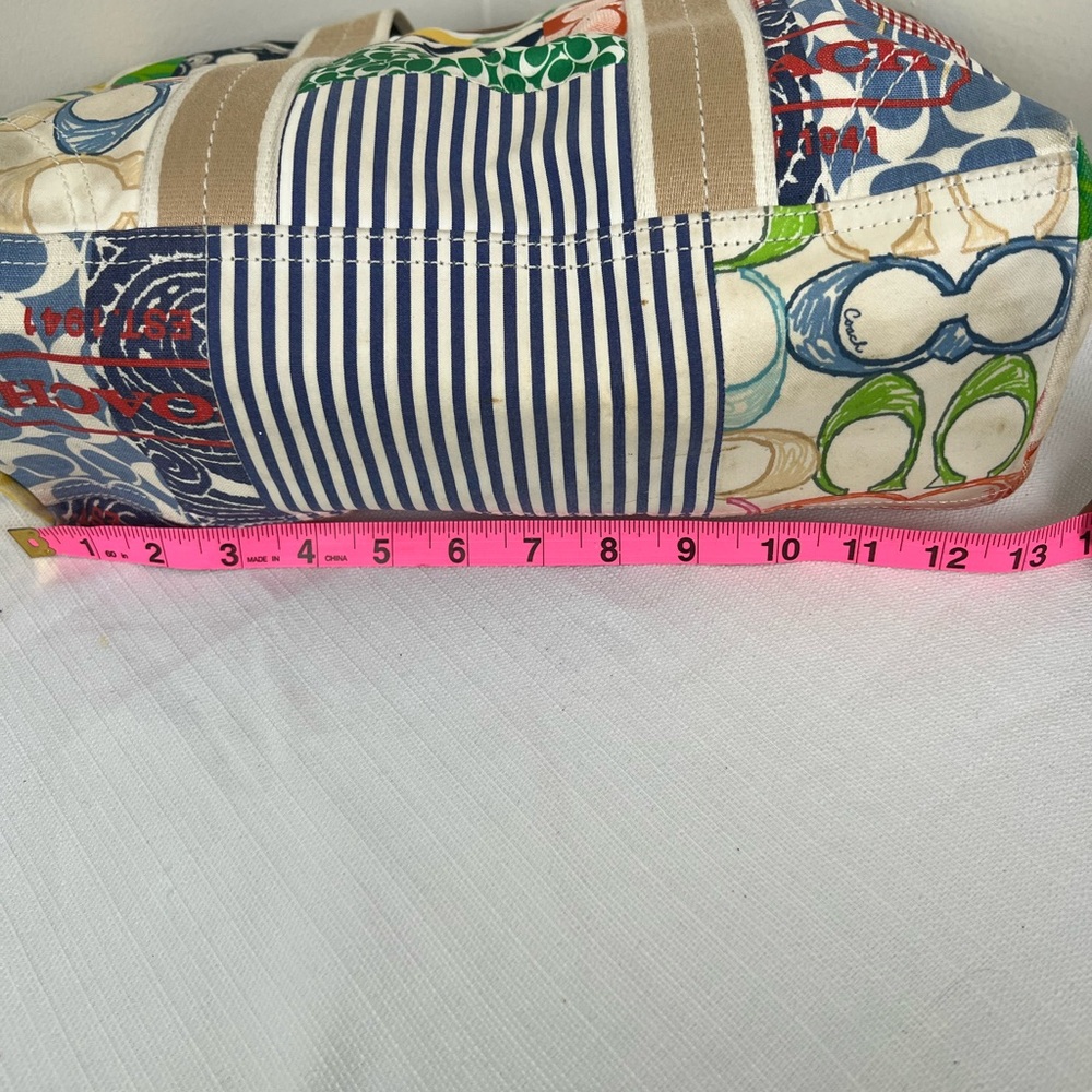 Coach Hampton Multicolor Patchwork Tote - image 8